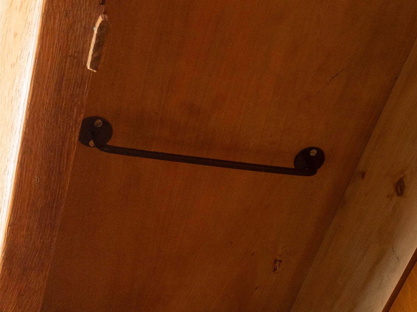Classic Biedermeier wardrobe made of solid oak around 1840