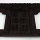 Old Newari Nepali window in carved wood
