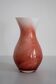 Handmade artistic vase in white and orange, mid-century, Europe, 1960s.