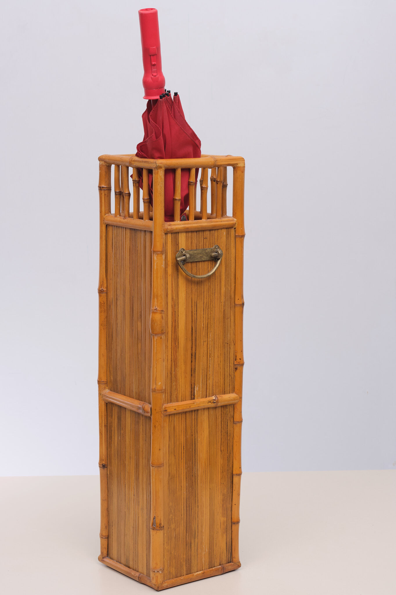Chinese bamboo umbrella stand, 1960s