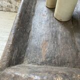 Brutalist solid wood console