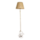 Vintage gold-plated tripod floor lamp