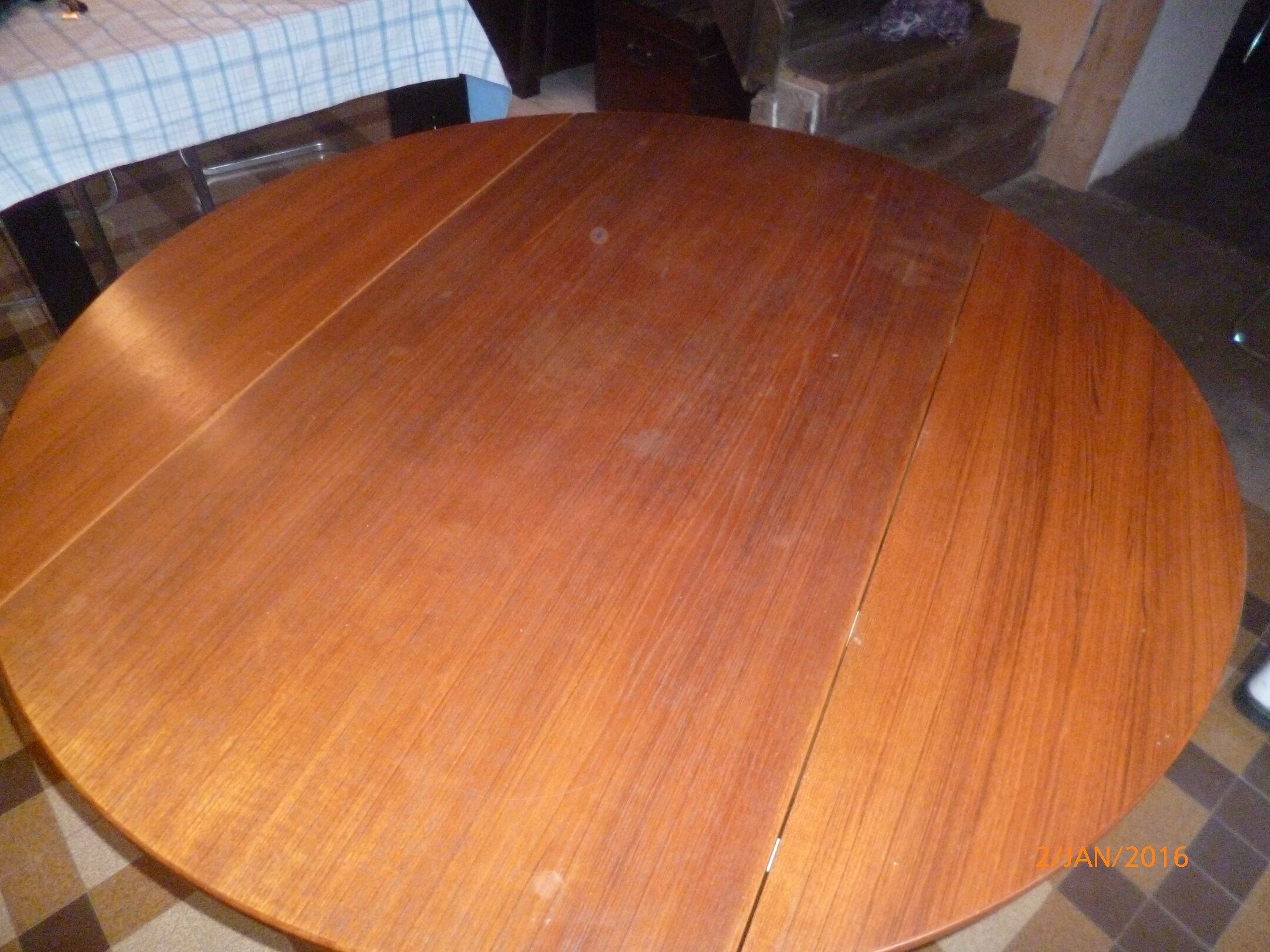 1960 Tingstroms Ohlsson transformable round teak table