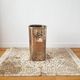 Italian brass hammered umbrella stand 1970-80
