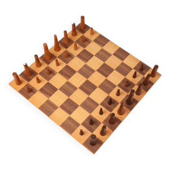 De Coene Chess Set With Original Box Attr. to Christophe Gevers, Belgium