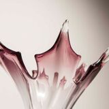 Vase in Murano glass by Fratelli Toso H 27.5cm