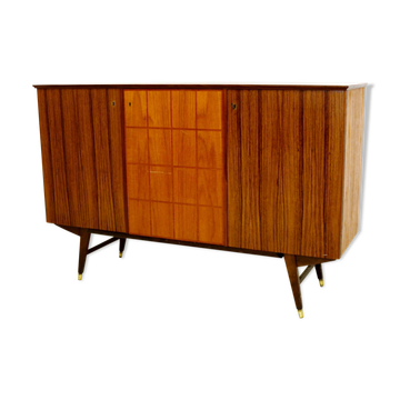 Commode-enfilade en teck et palissandre Suède 1950