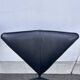 Set of 4 Lübke chairs in black leather, premium version – Germany, 1960