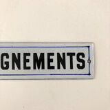 Enamelled plate information vintage 50 's