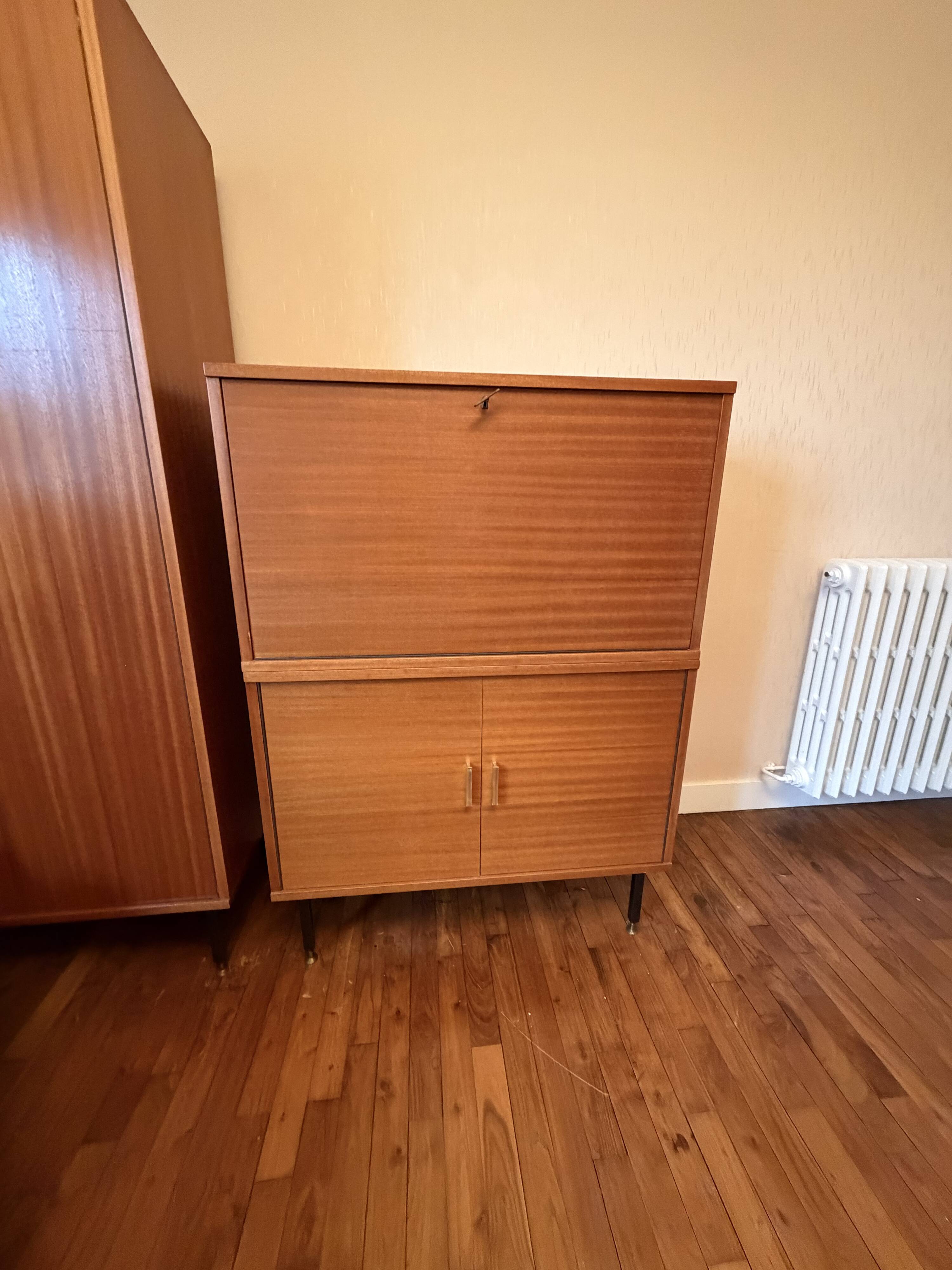 Vintage wooden secretary