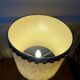 Large lamp with a turned wooden base