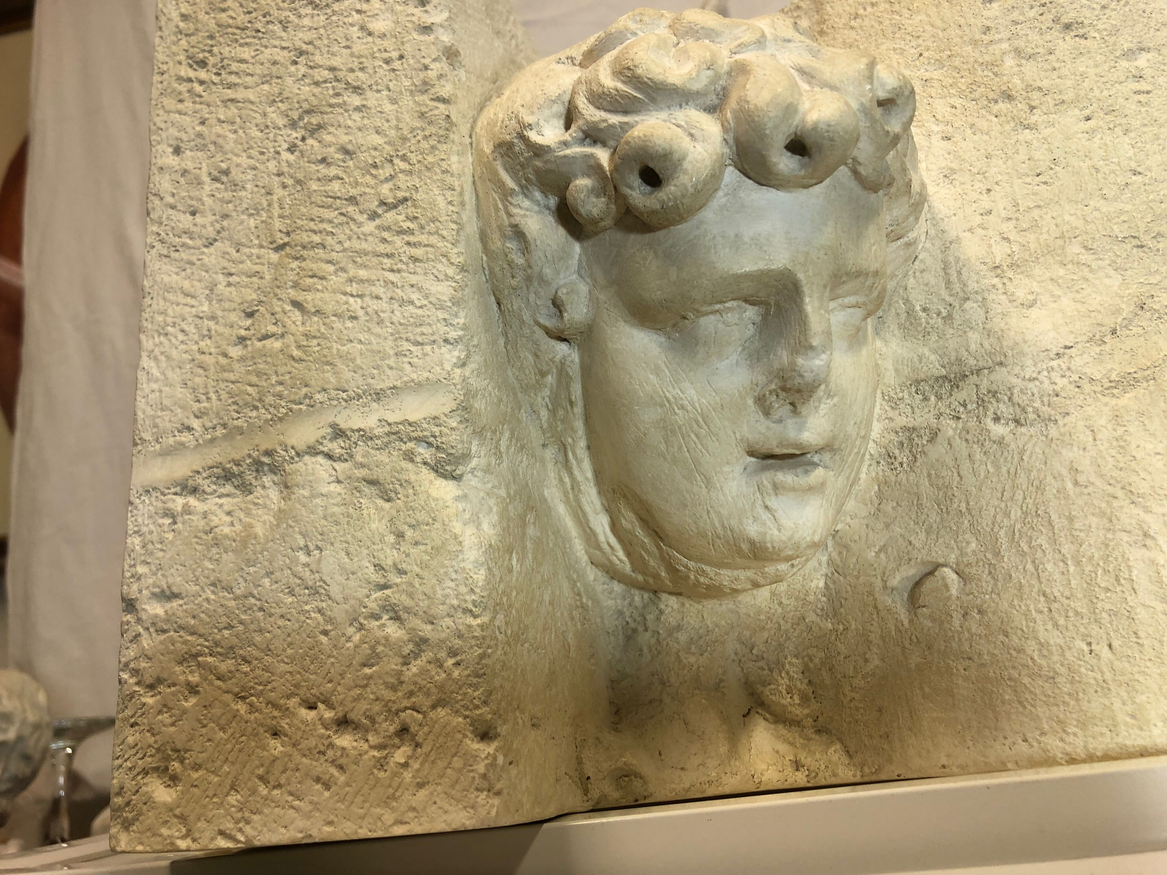 Statue bust roman man