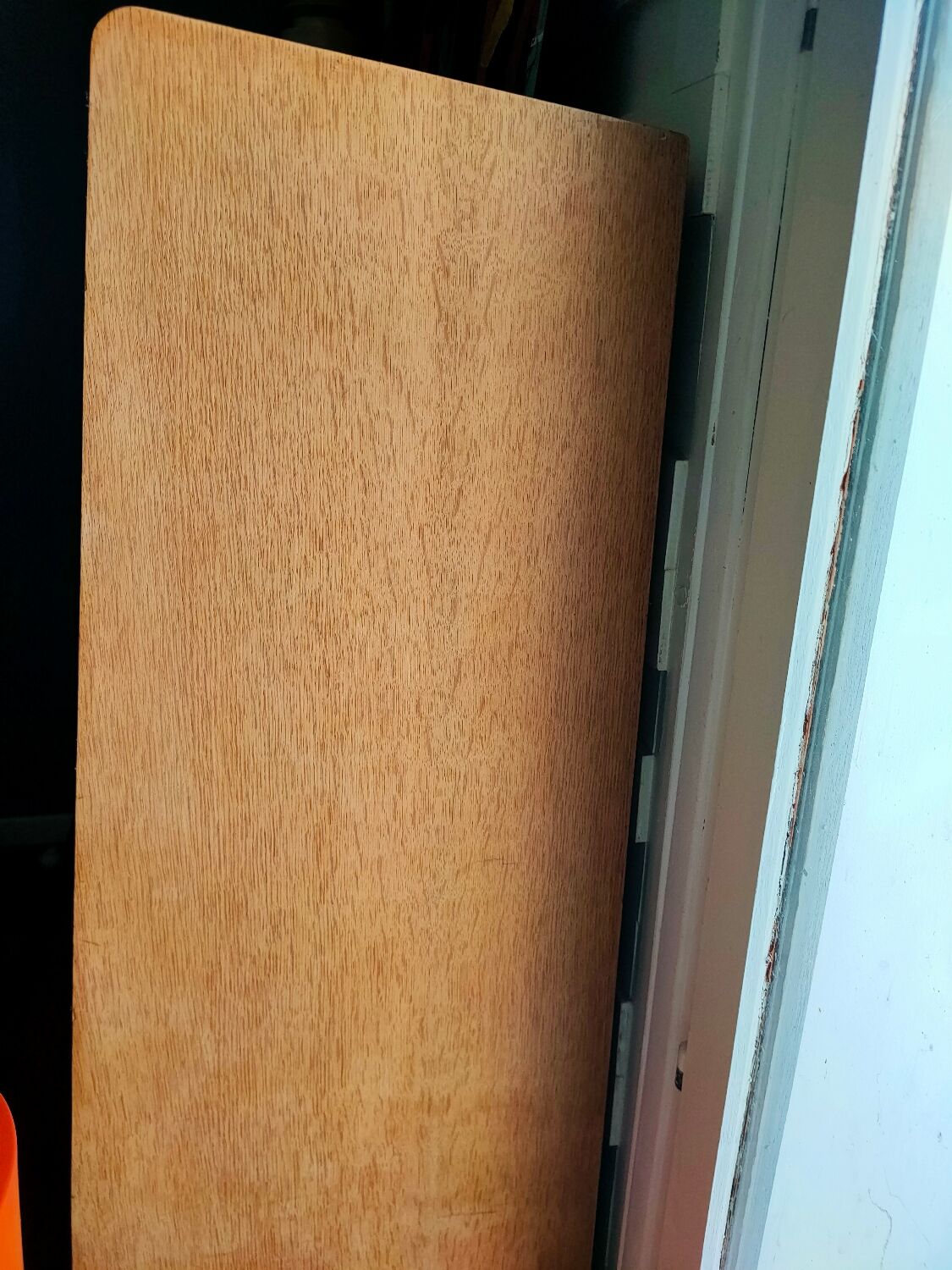 High sideboard by Gérard Guermonprez dating from the 1950s in blond oak
