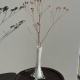 White glass bud vase