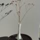 Vase soliflore blanc en verre