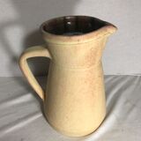 Old Accolay ceramic beige ceramic jug intage
