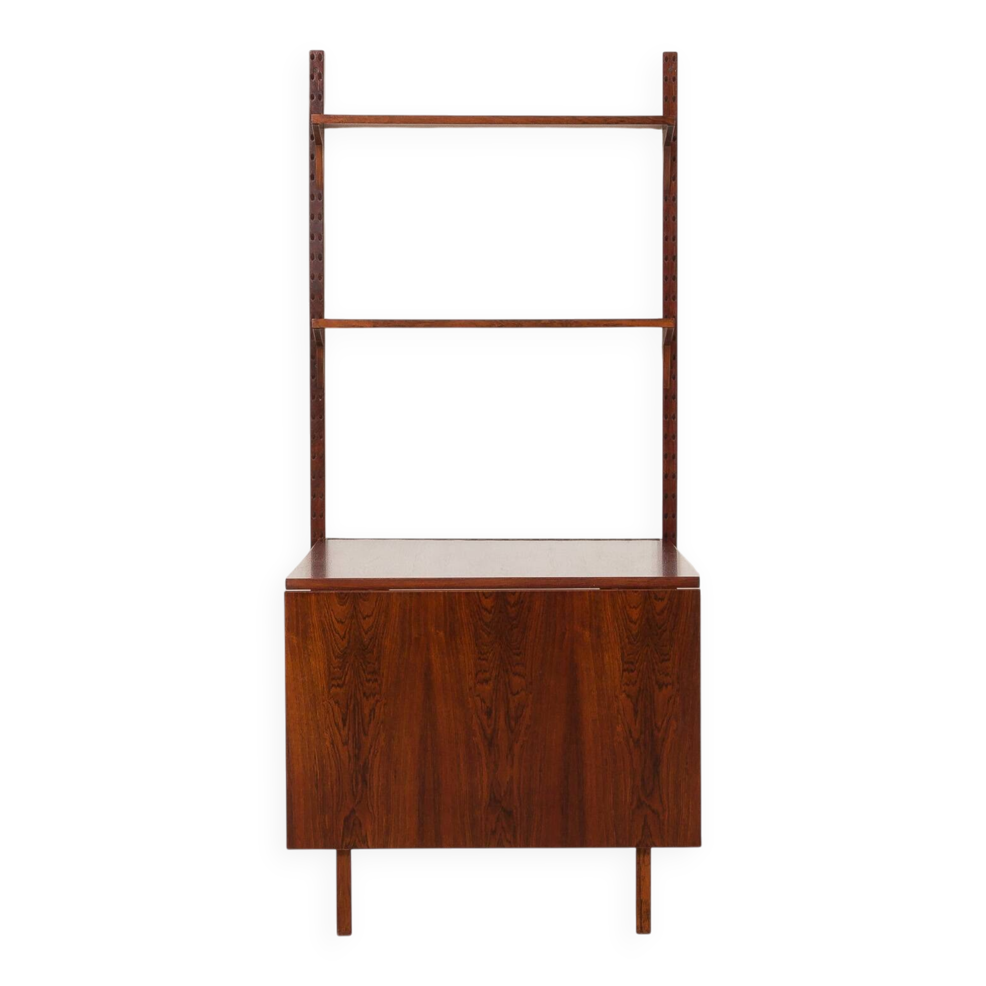 Poul Cadovius shelving wall unit with extendable  desk or a table for Cado,
