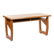 Desk with two openwork cheeks on the sides design 1980