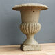 Medici vase in cast iron, celadon green
