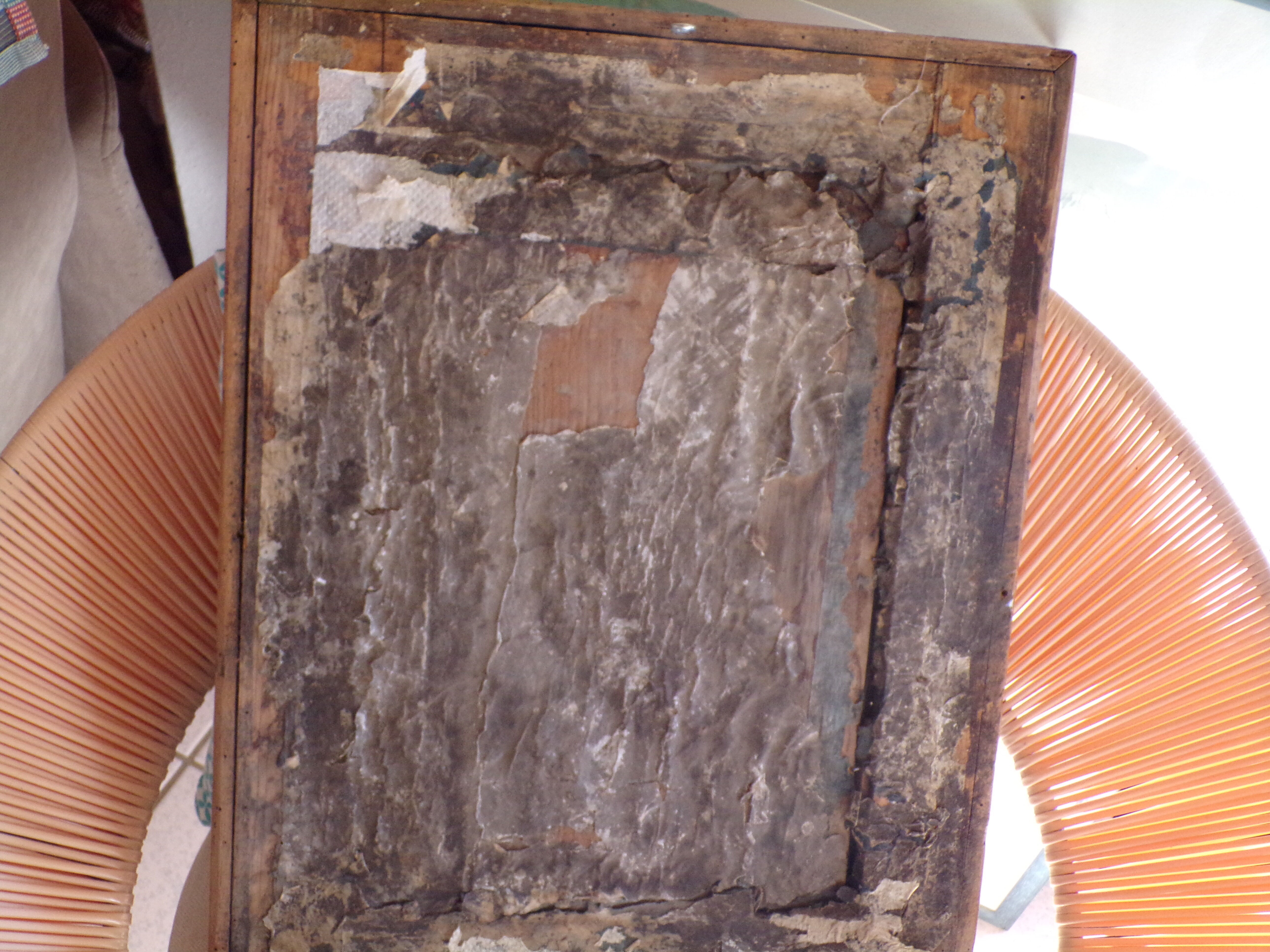 Mirror art deco in Walnut