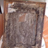 Mirror art deco in Walnut