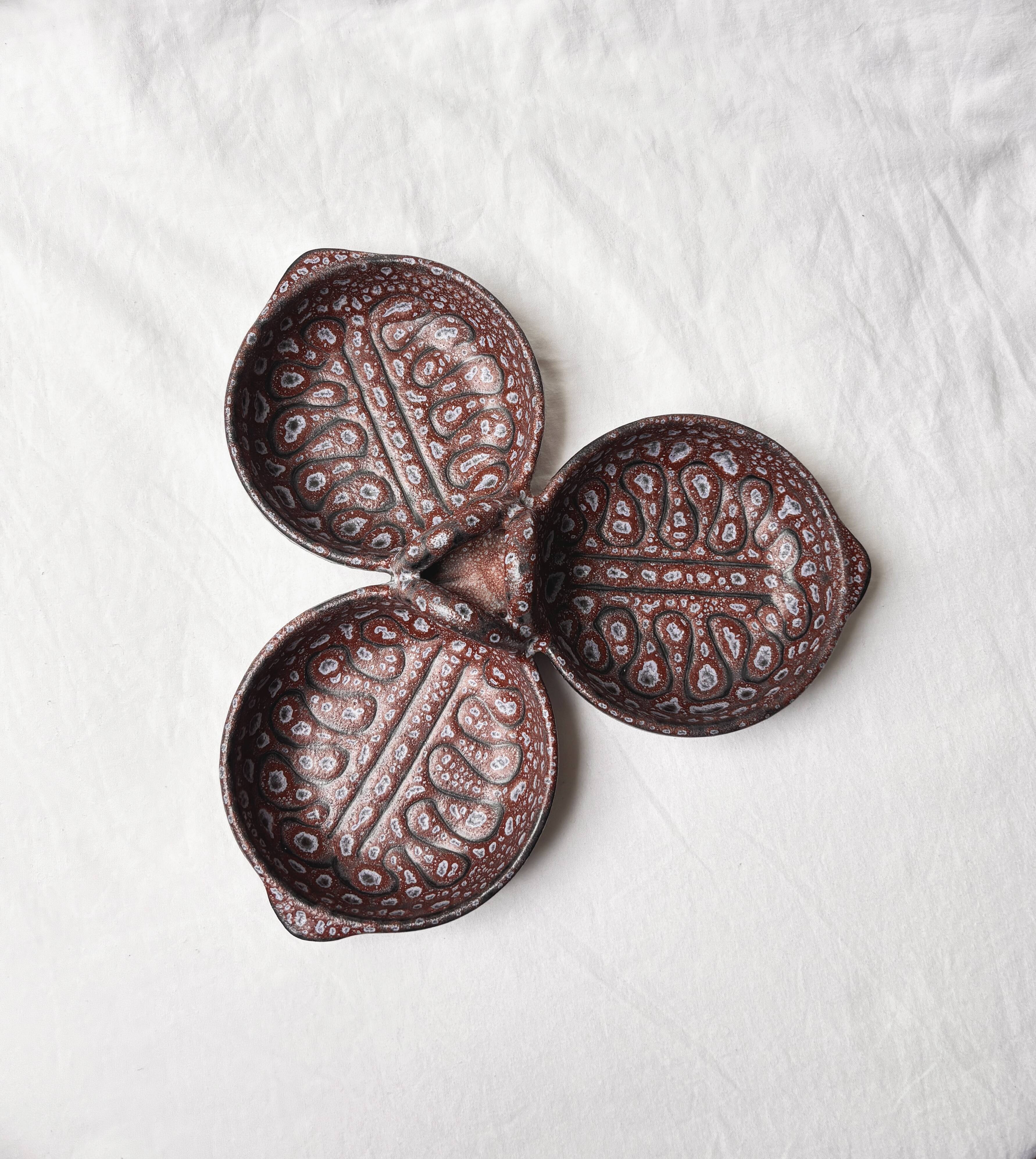 Compartmented dish / appetizer Vallauris Jean Austruy