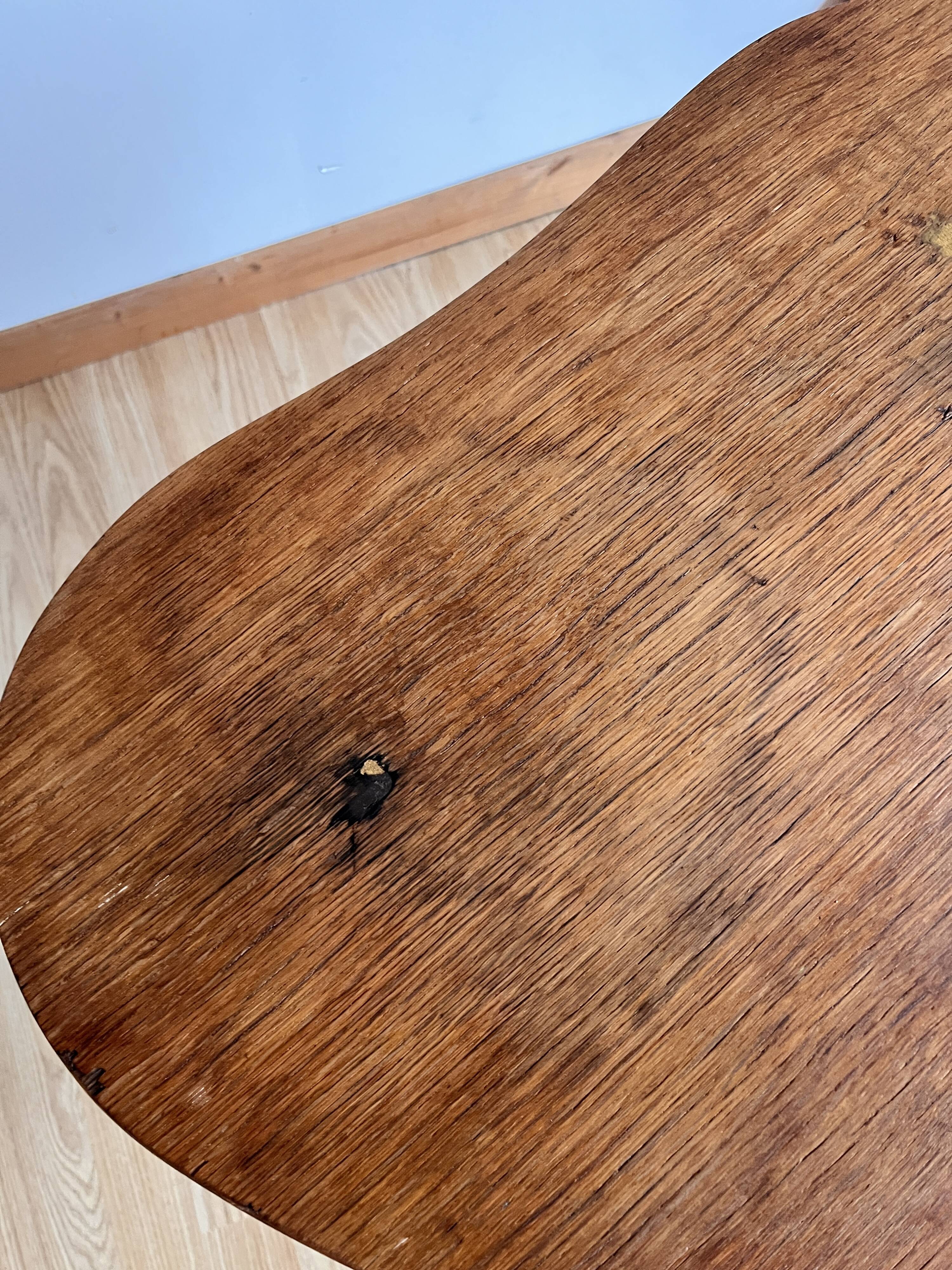 Tripod wooden coffee table