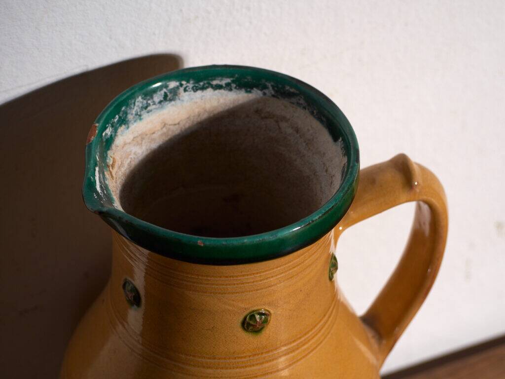 Old glazed ceramic pot – Central Europe, around 1930