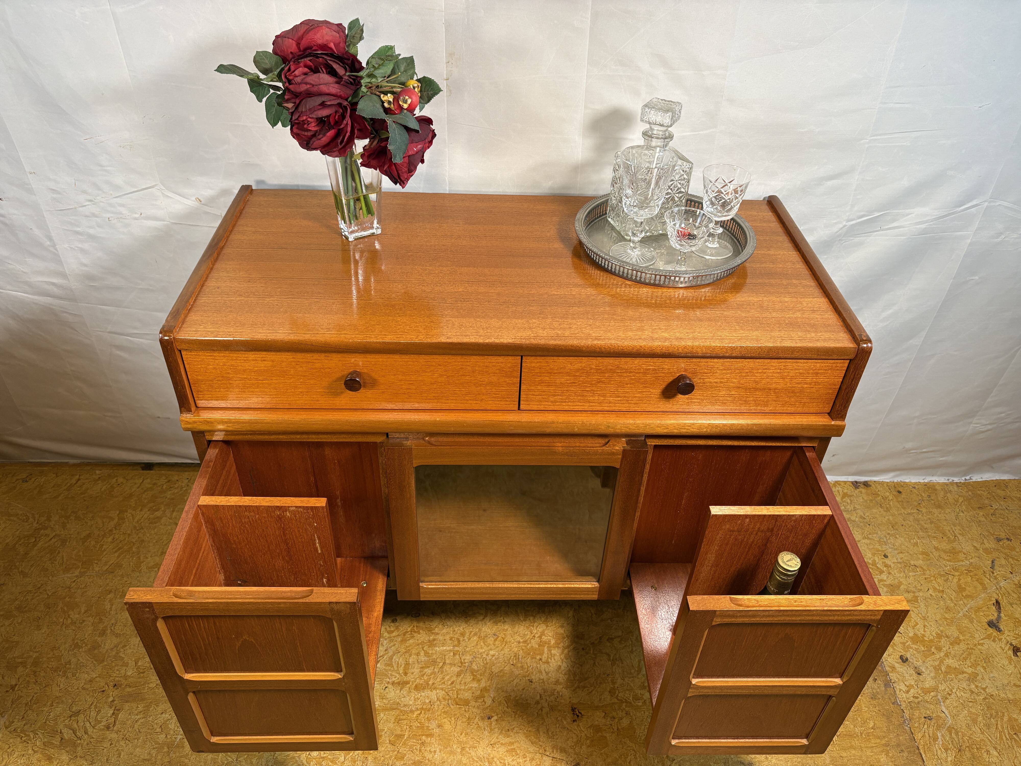 Mid Century Retro Vintage Nathan Teak Drinks Cabinet 1960 Danish Design
