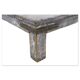 Table basse en bois à la patine bleue