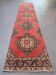 Distressed turkish runner 400x81 cm wool vintage tribal rug