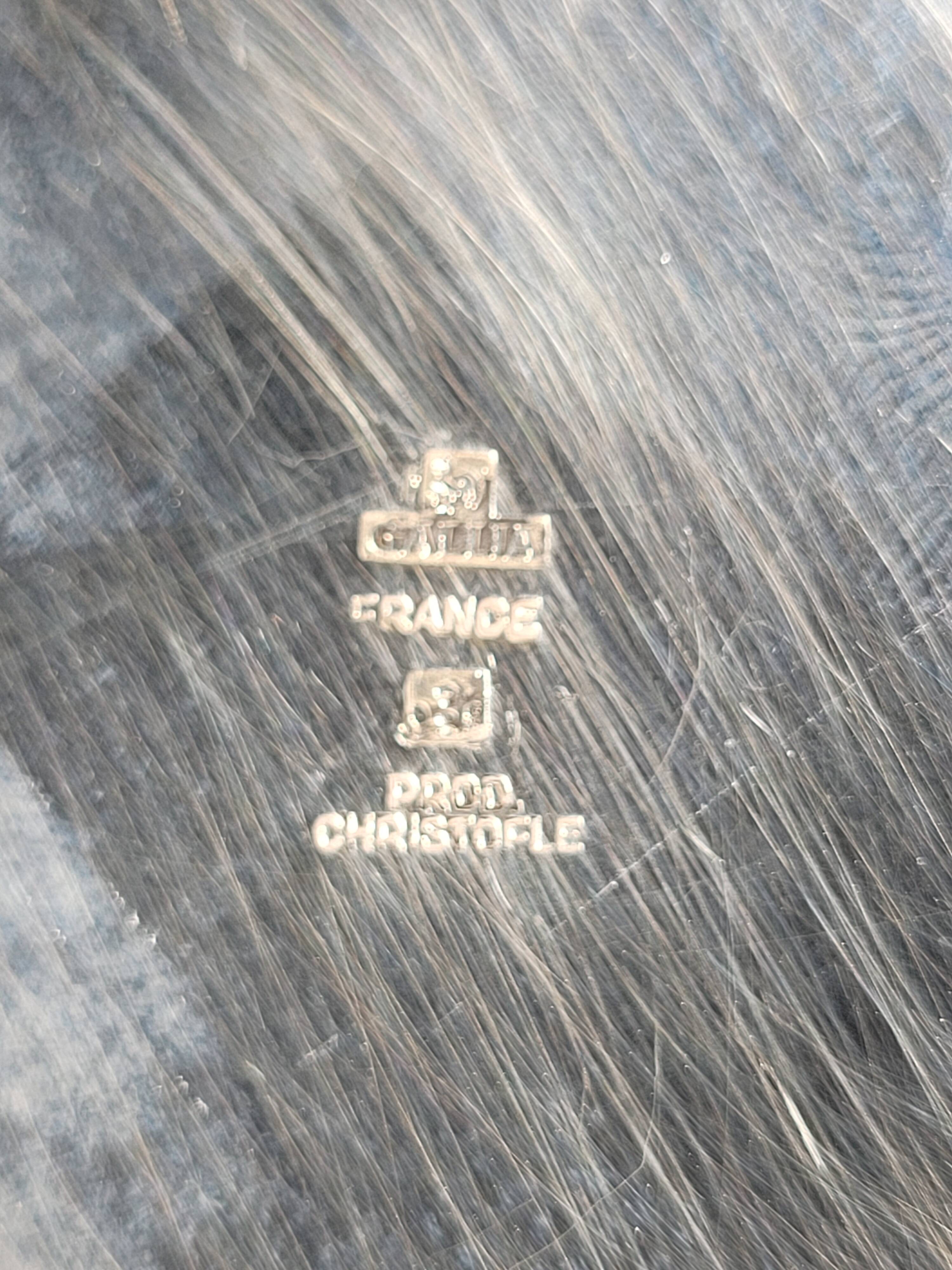 Cocktail shaker Undulations Christofle Gallia 1935 by Luc Lanel