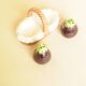 Salt and Pepper Eggplant - Salt and Pepper Shaker Barbotine - Table Decoration