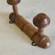 Wall-mounted coat rack in solid wood - 1950s/60s