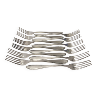 Silver Metal Forks Net Goldsmith's Hallmark Reneka Cutlery Service