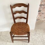 Low straw chair country style