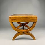Vintage side table in solid wood with drawer