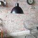 Vintage industrial german model EHS2/C loft pendant lamp, 1950
