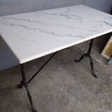Bistro table for 4 people in white marble
