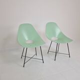 Pair of Augusto Bozzi Chairs for Saporiti, Italy 1950's