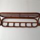 Wooden wall coat holder