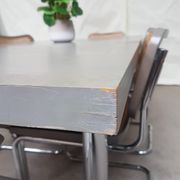 6 Vintage late mid century Marcel Breuer cesca  chairs & a dining table by habitat