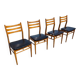 4 Scandinavian chairs from the 1960s