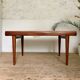 Table de repas scandinave vintage en teck