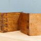 Pair of art deco bookends, solid wood