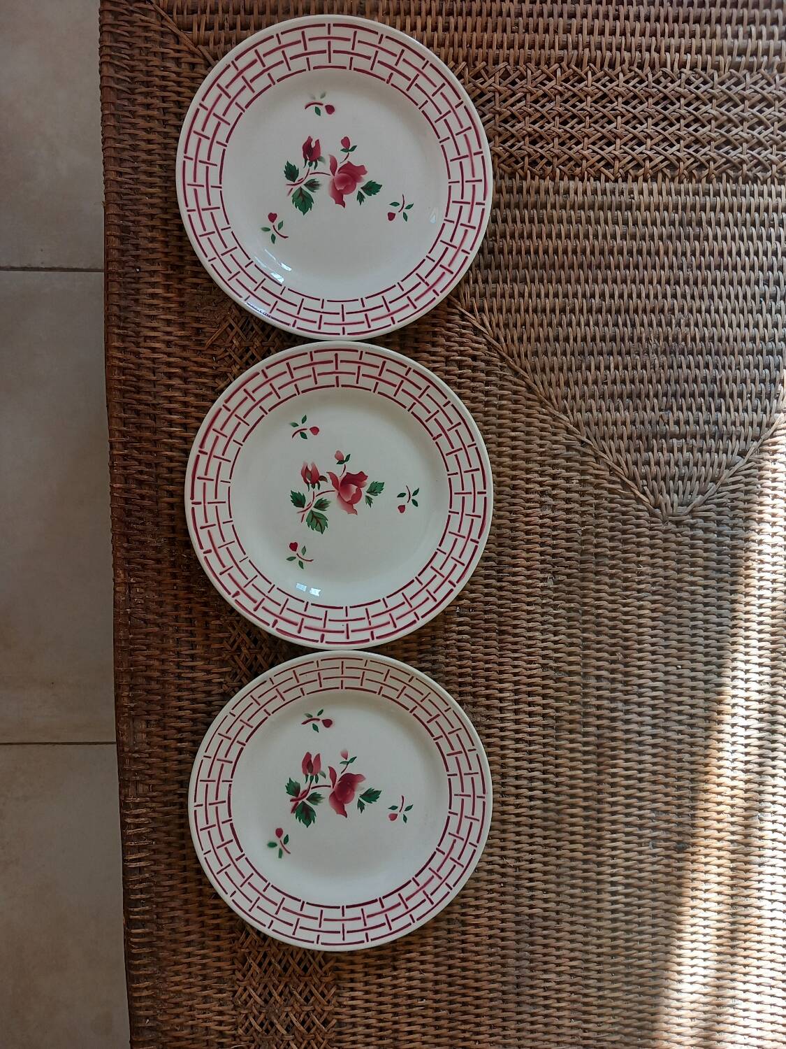 Dessert plates Digoin Sarreguemines