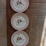 Dessert plates Digoin Sarreguemines