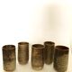 Series of five cups in sandstone