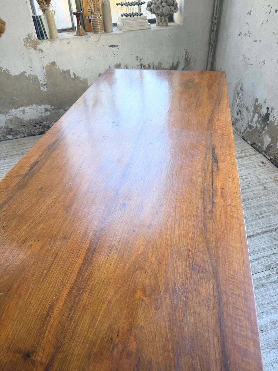 Rustic farmhouse table, solid oak, 2m