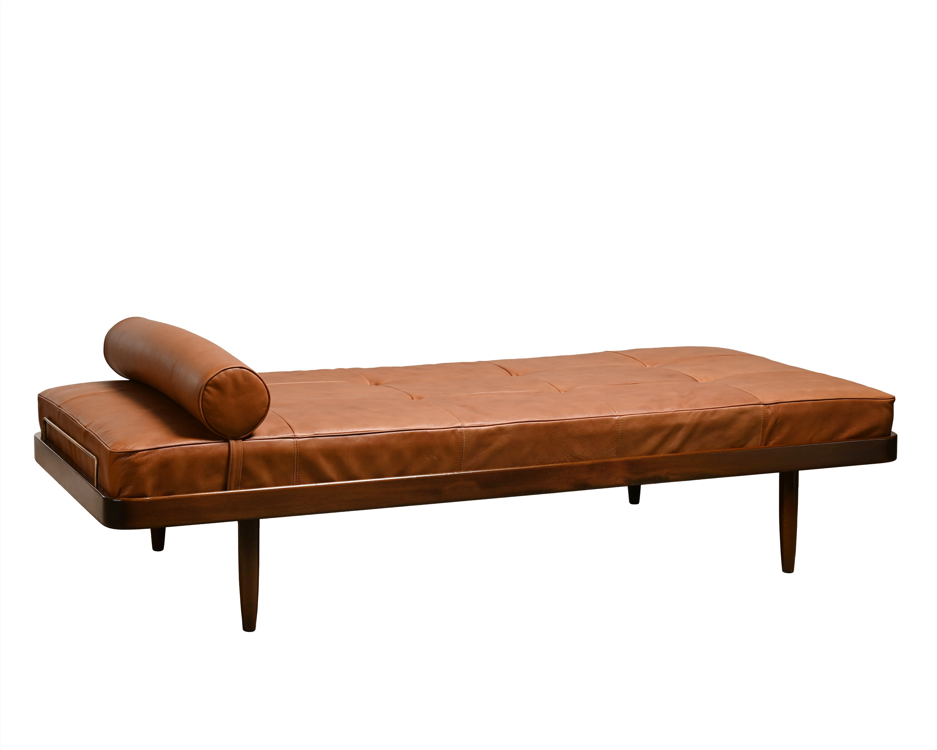 Scandinavian Daybed in Cognac Leather for Horsens Møbelfabrik, Denmark